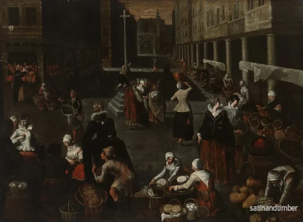 Reproduktion av målningen Marknadsscen - Hendrick van Steenwijk den äldre - Bild 2