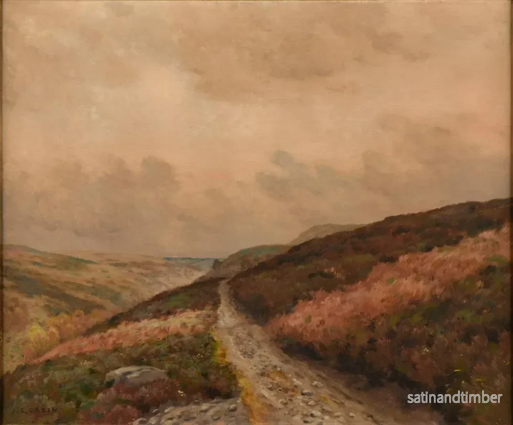 Reproduktion av målningen Bruyères i Skottland - Jean-Charles Cazin - Bild 2