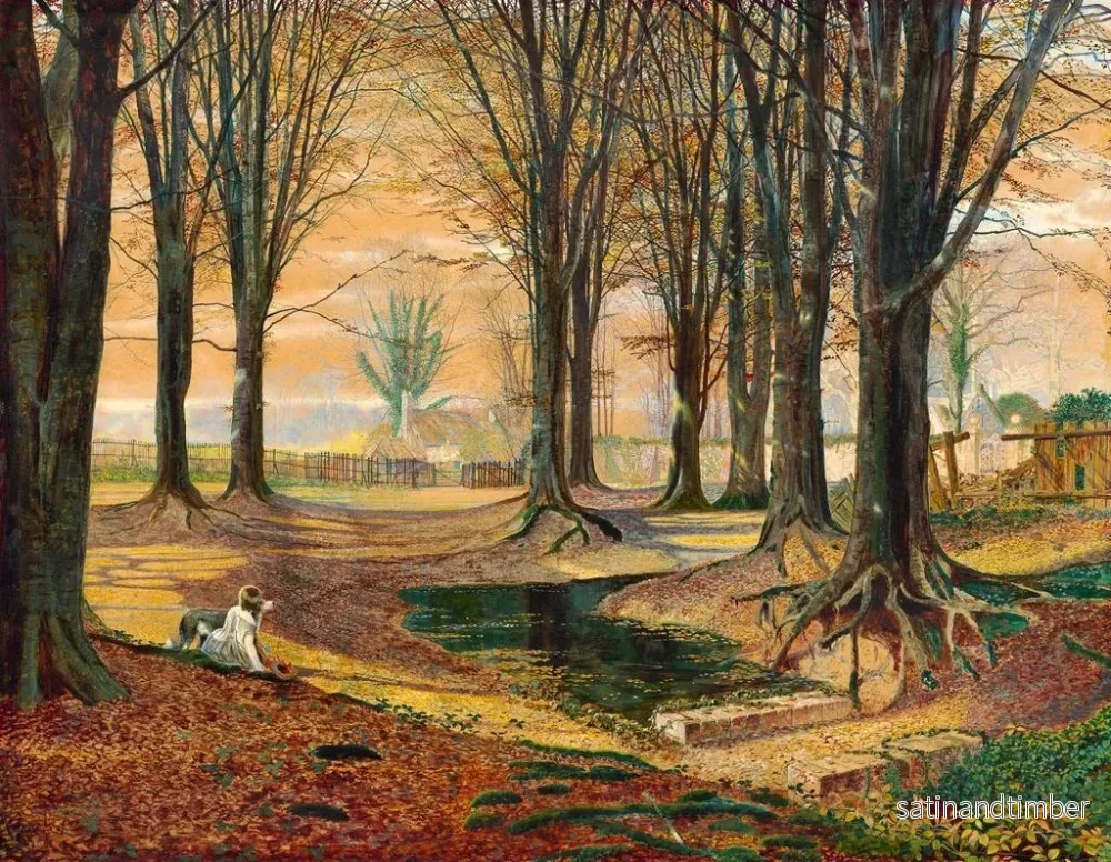 Reproduktion av målningen av bokträ - John Atkinson Grimshaw - Bild 2