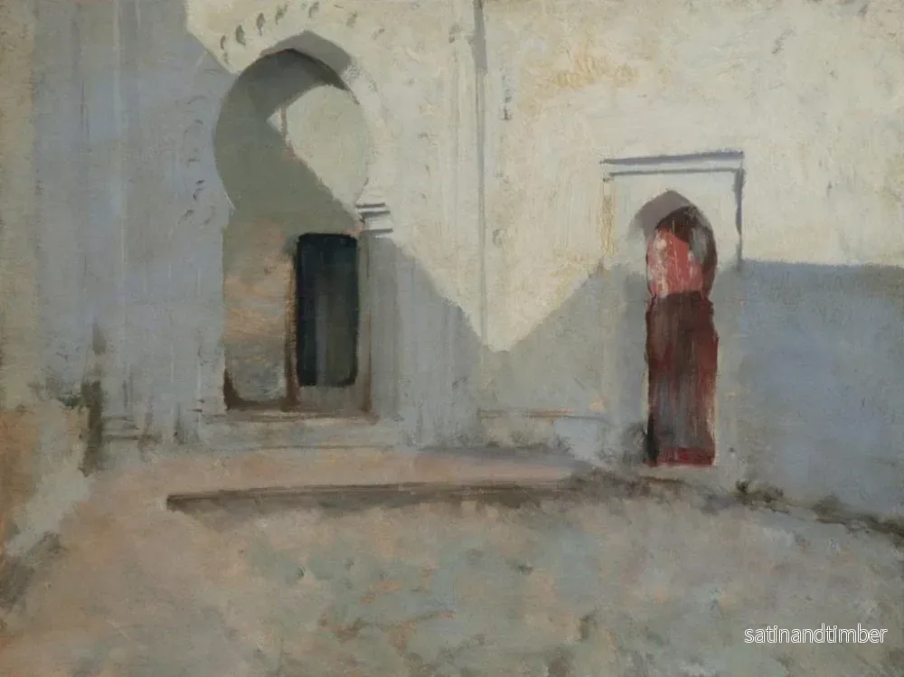 Reproduktion av målningen inomhusgård i Tétouan, Marocko - John Singer Sargent - Bild 2