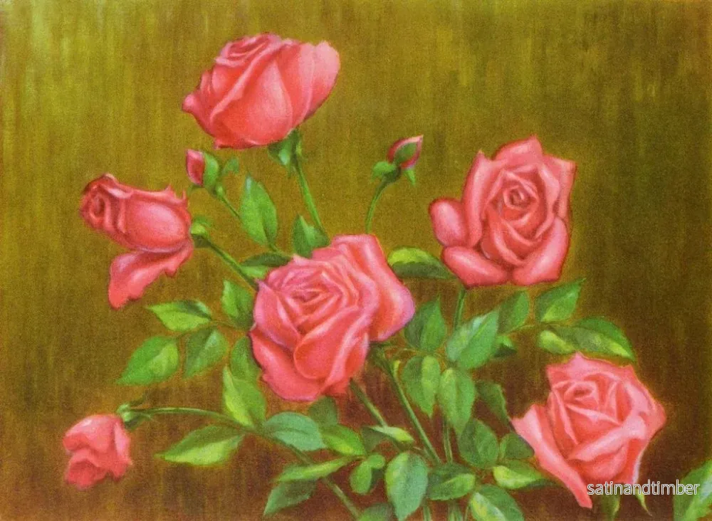 Reproduktion av målningen Rose rouge - Lafayette F. Cargill - Bild 2