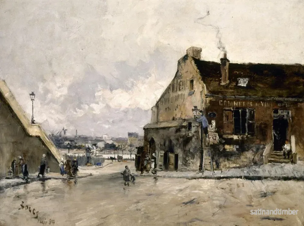 Reproduktion av målningen La rue Beethoven à Passy - Frank Myers Boggs - Bild 2