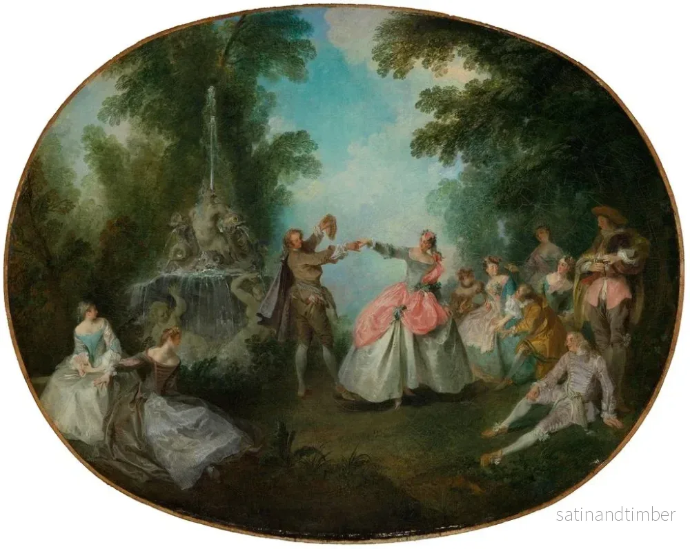 Reproduktion av målningen Le menuet - Nicolas Lancret - Bild 2