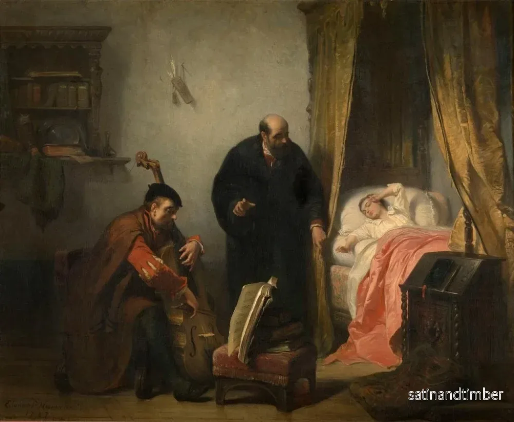 Reproduktion av målningen L'Éveil de Michel de Montaigne - Édouard Hamman - Bild 2