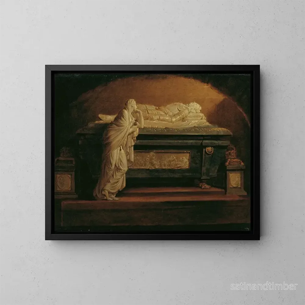 Reproduktion av målningen Le tombeau de l’empereur Léopold II dans l’église des Augustins – Heinrich Friedrich Füger