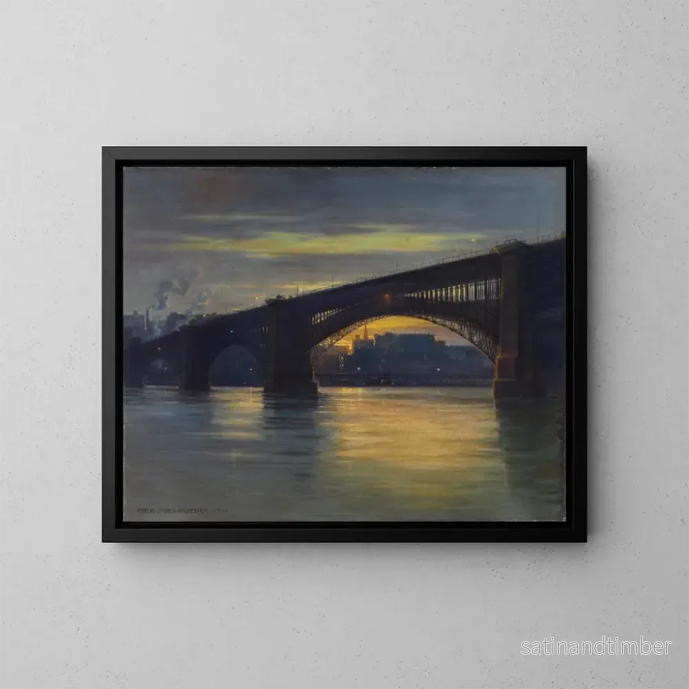 Reproduktion av målningen Le Pont - Frederick Oakes Sylvester