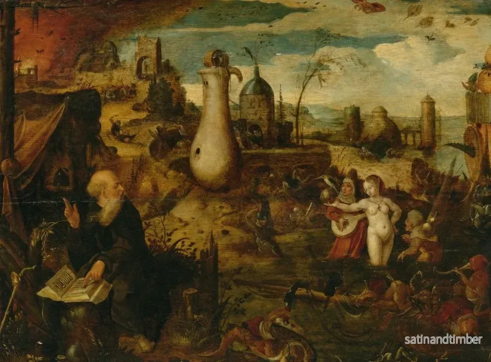 Reproduktion av målningen La Tentation de saint Antoine - Pieter Huys - Bild 2