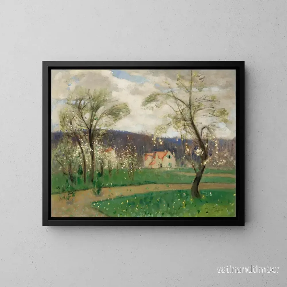 Reproduktion av målningen Landskap - Pierre-Eugène Montzin