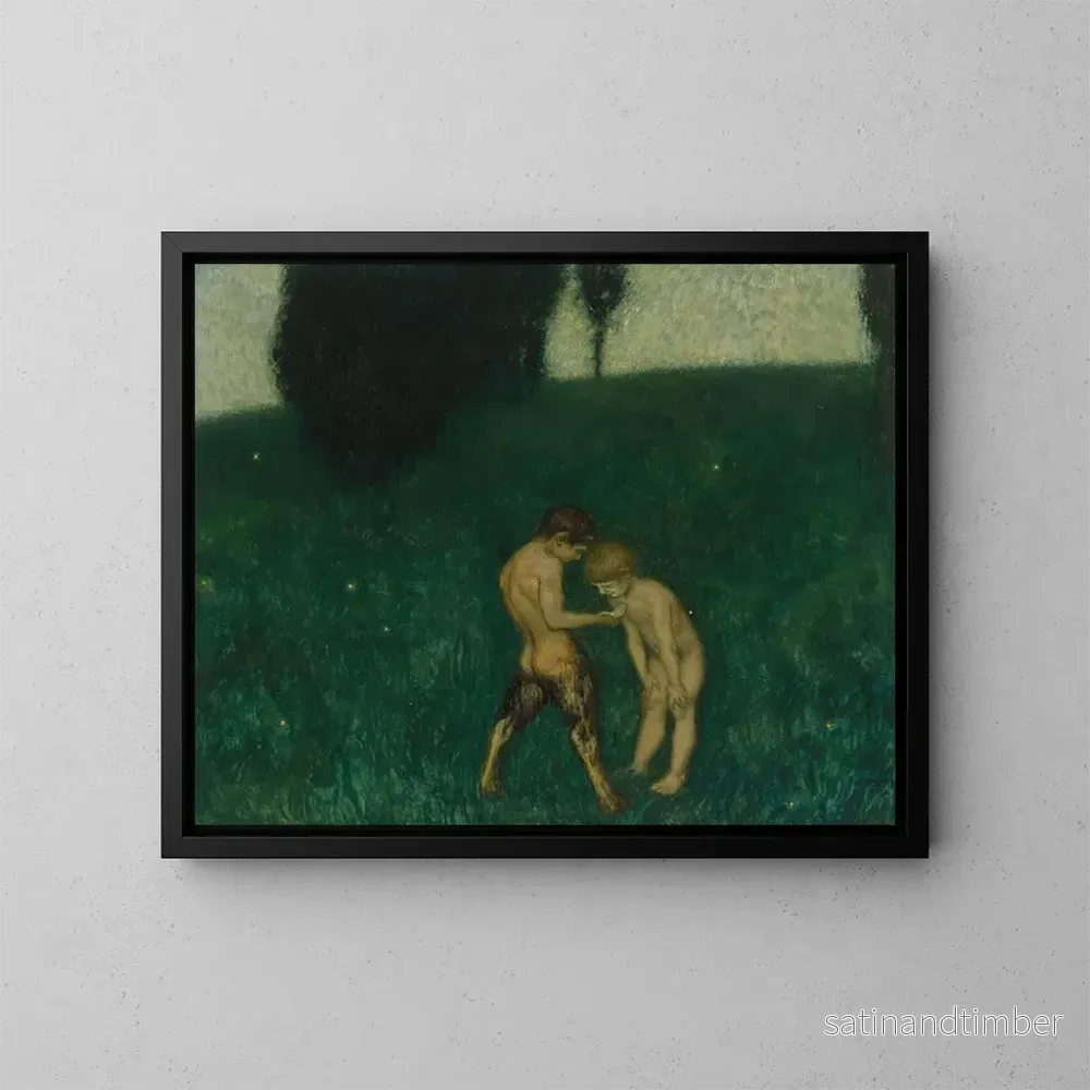 Reproduktion av målningen Glühwürmchen - Franz von Stuck