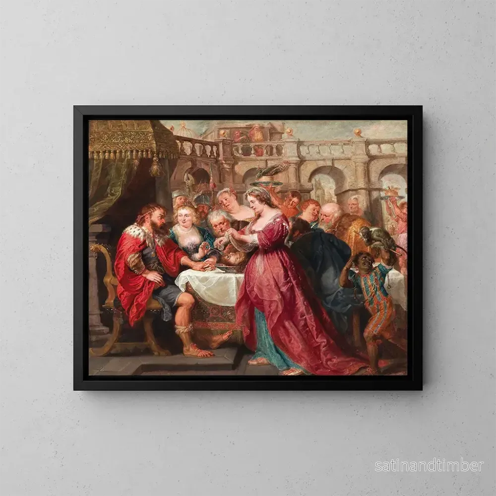 Reproduktion av målningen Le festin d'Hérode - Peter Paul Rubens
