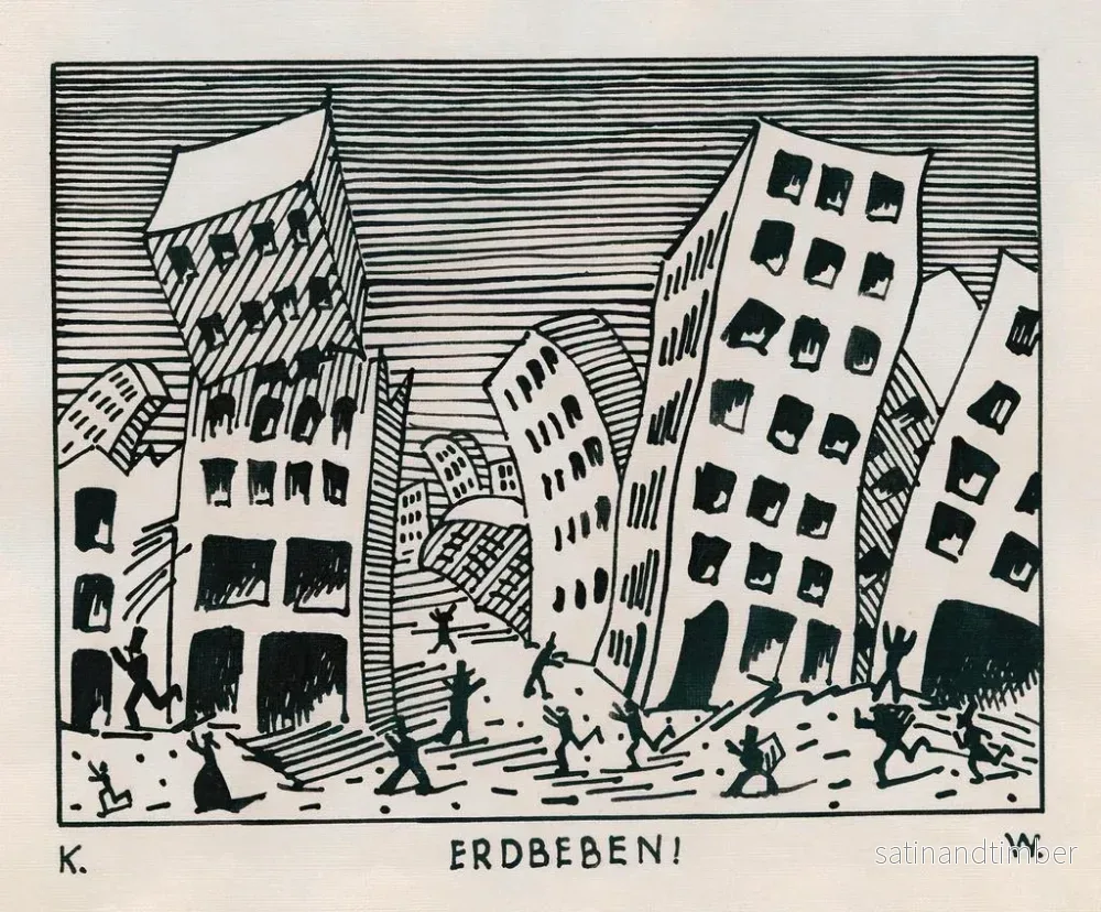 Reproduktion av målningen Jordbävning - Karl Wiener - Bild 2