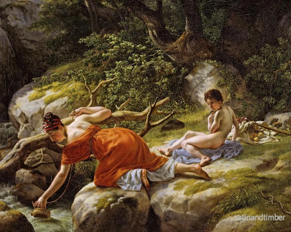 Reproduktion av målningen Hagar och Ismael i öknen - Christoffer Wilhelm Eckersberg - Bild 2