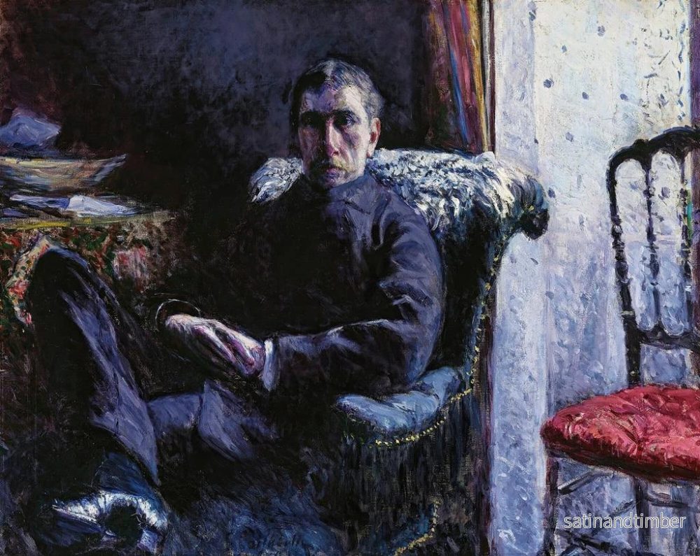 Reproduktion av målningen Portrait de Georges Roman - Gustave Caillebotte - Bild 2