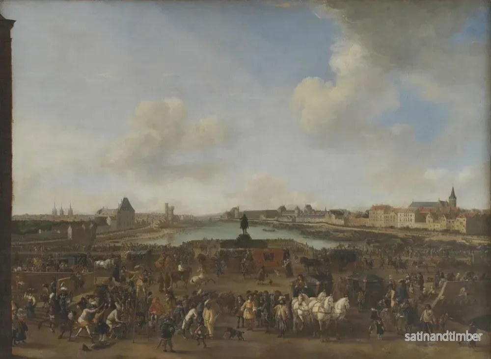 Reproduktion av målningen Vue de Paris depuis la Place Dauphine - Philips Wouwerman - Bild 2