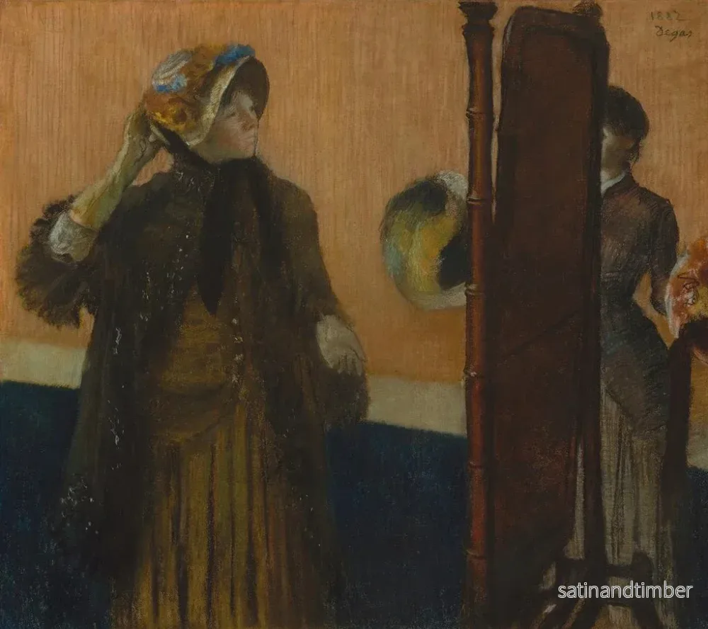 Reproduktion av målningen Hos modistorna - Edgar Degas - Bild 2
