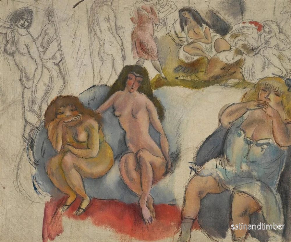 Reproduktion av målningen Kvinnor som är förtjusta - Jules Pascin - Bild 2