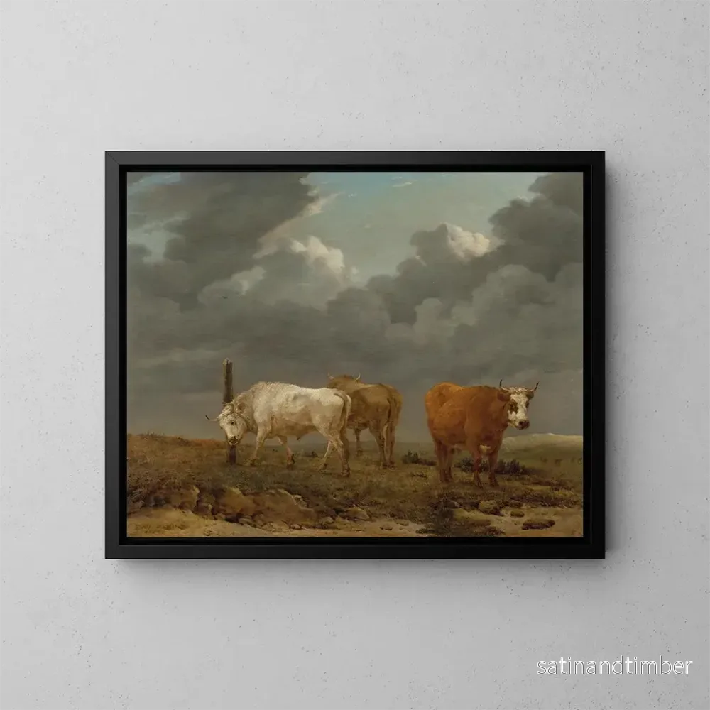 Reproduktion av målningen En landskap med boskap - Karel Dujardin