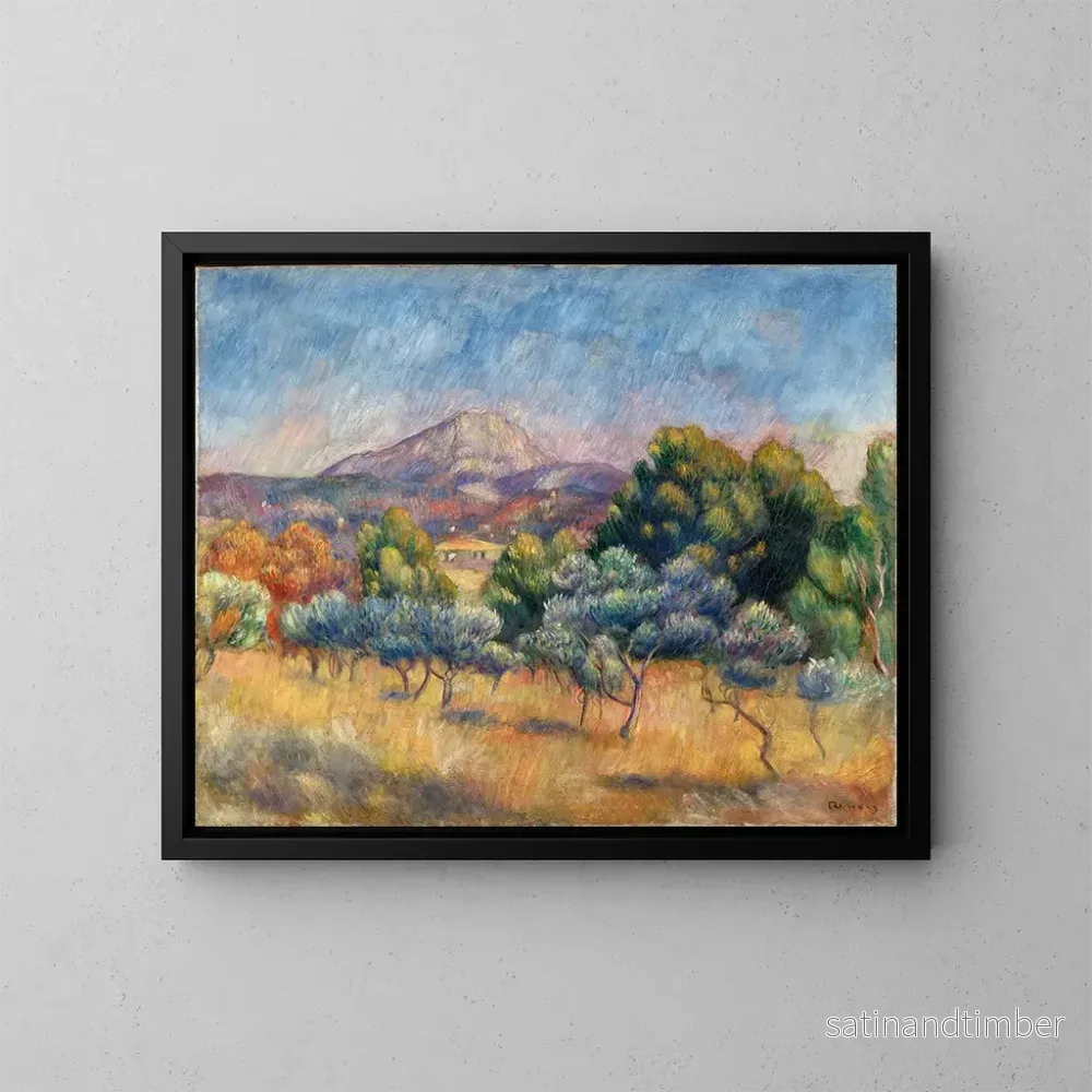Reproduktion av målningen Mont Sainte-Victoire - Pierre-Auguste Renoir