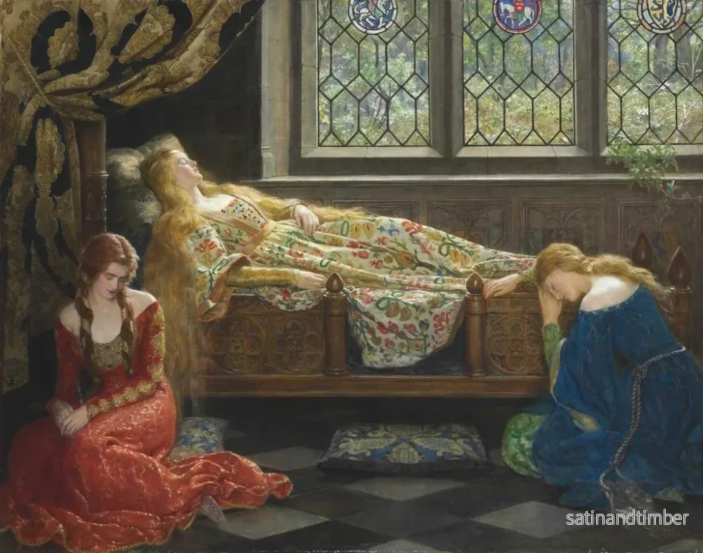 Reproduktion av målningen La Belle au bois dormant - John Collier - Bild 2