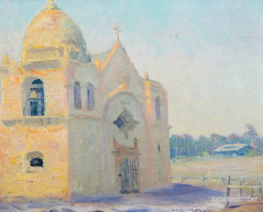 Reproduktion av målningen Mission de Carmel - William Posey Silva - Bild 2