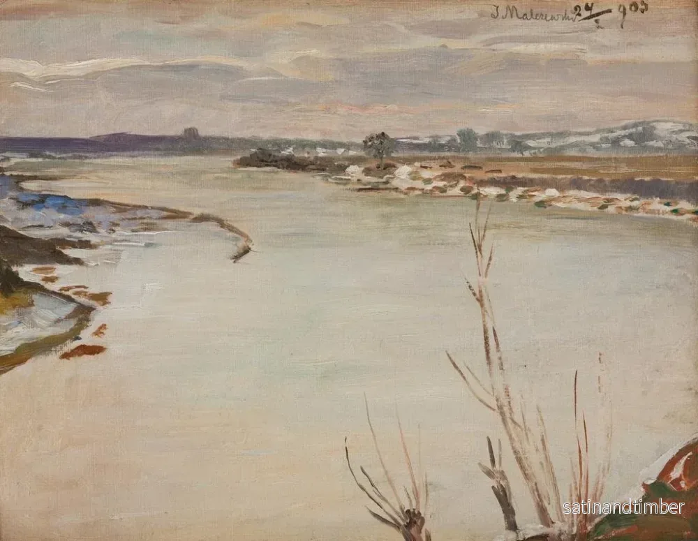 Reproduktion av målningen Dégel printanier - Jacek Malczewski - Bild 2