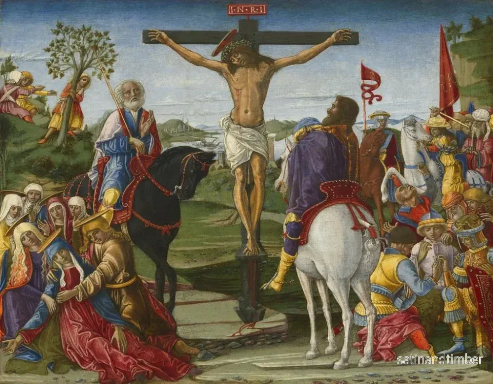 Reproduktion av målningen La Crucifixion - Benvenuto di Giovanni - Bild 2