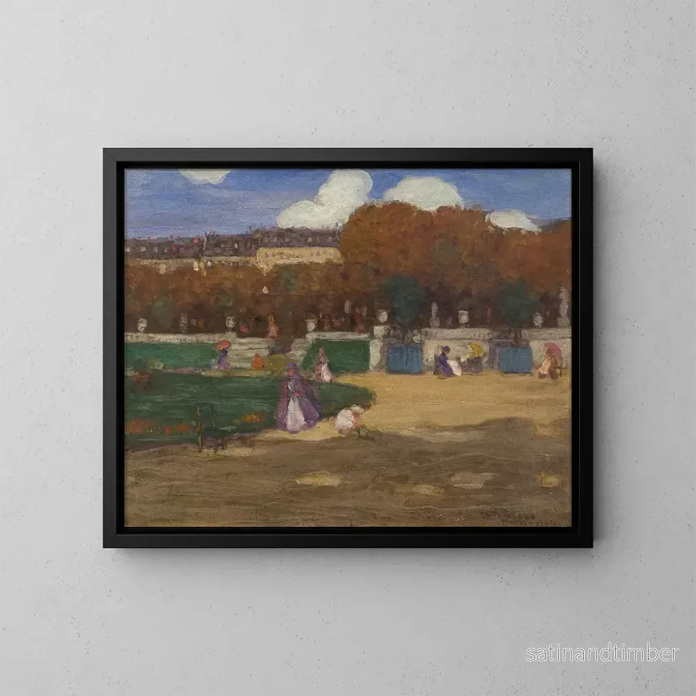 Reproduktion av målningen av Jardins du Luxembourg Paris - Frederick Carl Frieseke