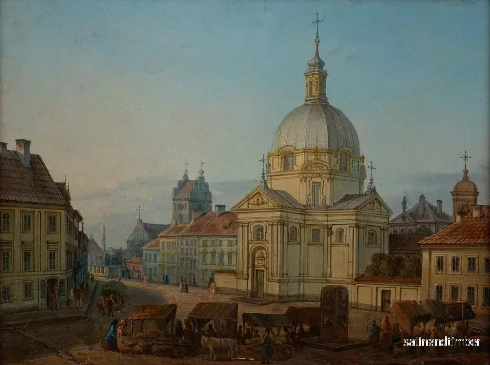 Reproduktion av målningen Place de la Nouvelle Ville med kyrkan Sacrements - Jan Seydlitz - Bild 2