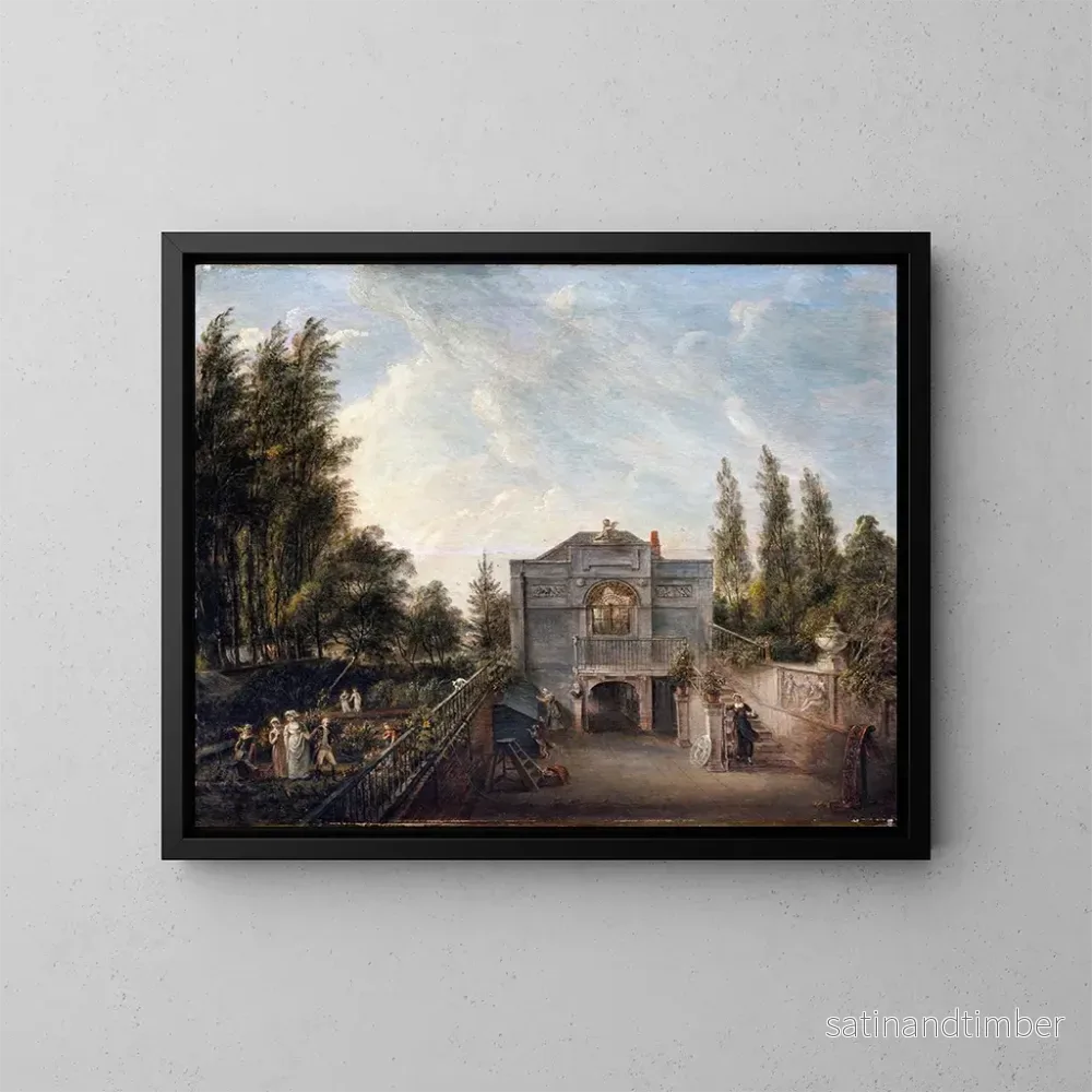 Reproduktion av målningen L’atelier de l’artiste à Bayswater – Paul Sandby Reproduktion av målningen L’atelier de l’artiste à Bayswater – Paul Sandby
