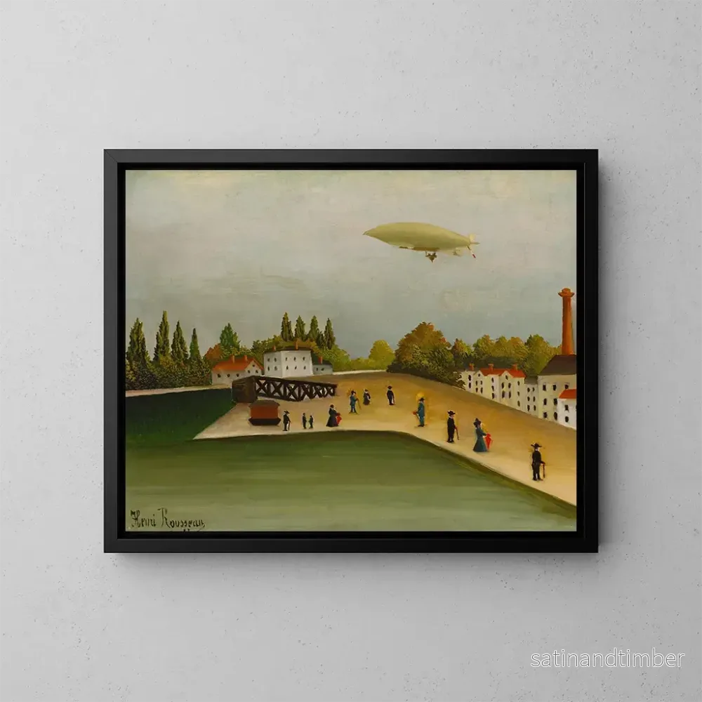 Reproduktion av målningen Quai d'Ivry - Henri Rousseau