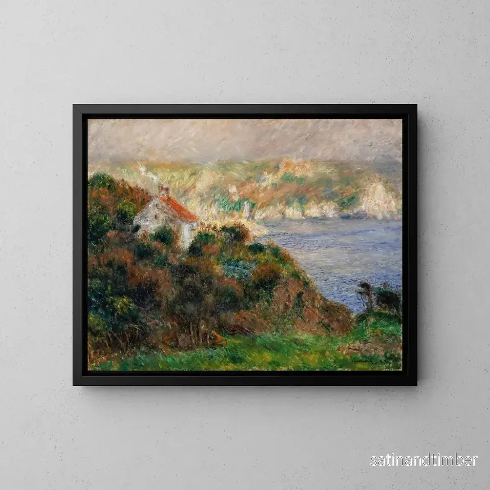 Reproduktion av målningen av dimma över Guernsey – Pierre-Auguste Renoir