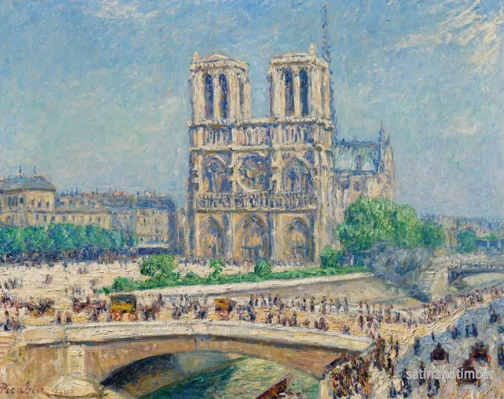 Reproduktion av målningen Notre-Dame under solens inverkan - Francis Picabia - Bild 2