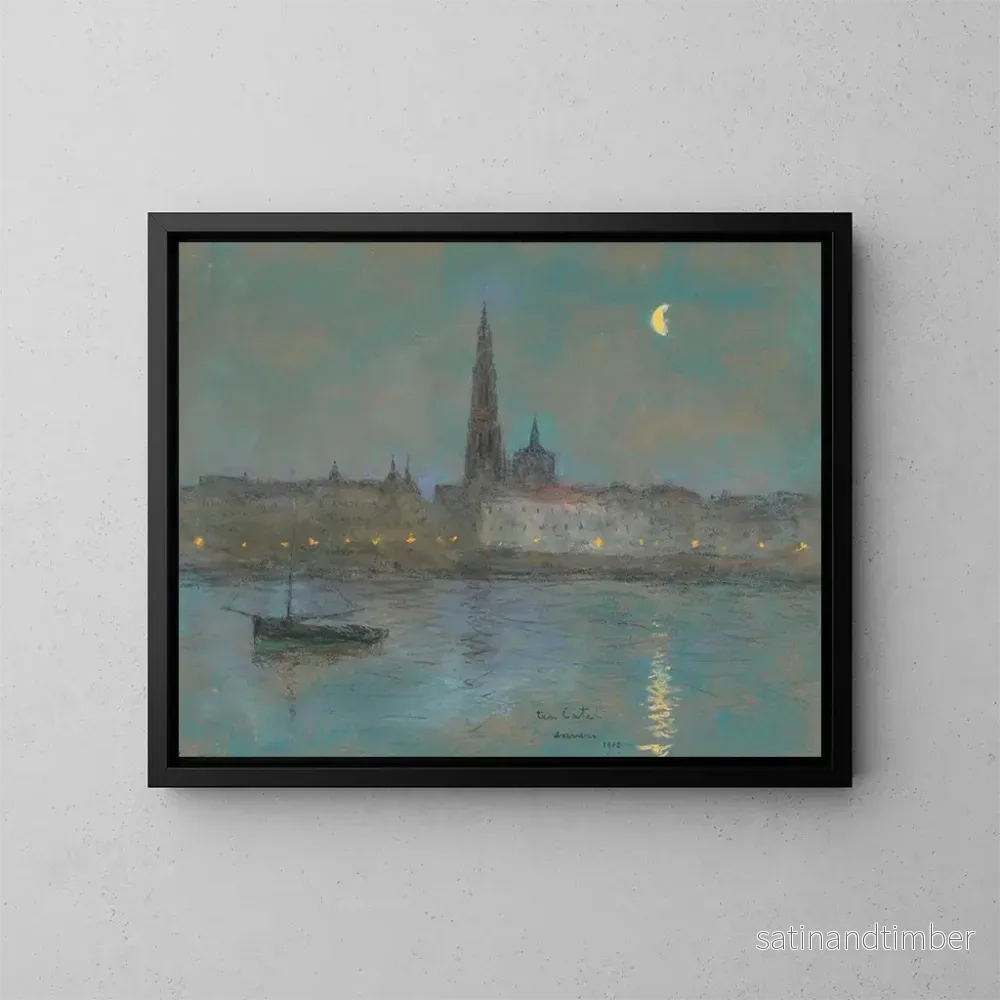 Reproduktion av målningen En vy över Antwerpen – Siebe Johannes ten Cate Reproduktion av målningen En vy över Antwerpen – Siebe Johannes ten Cate