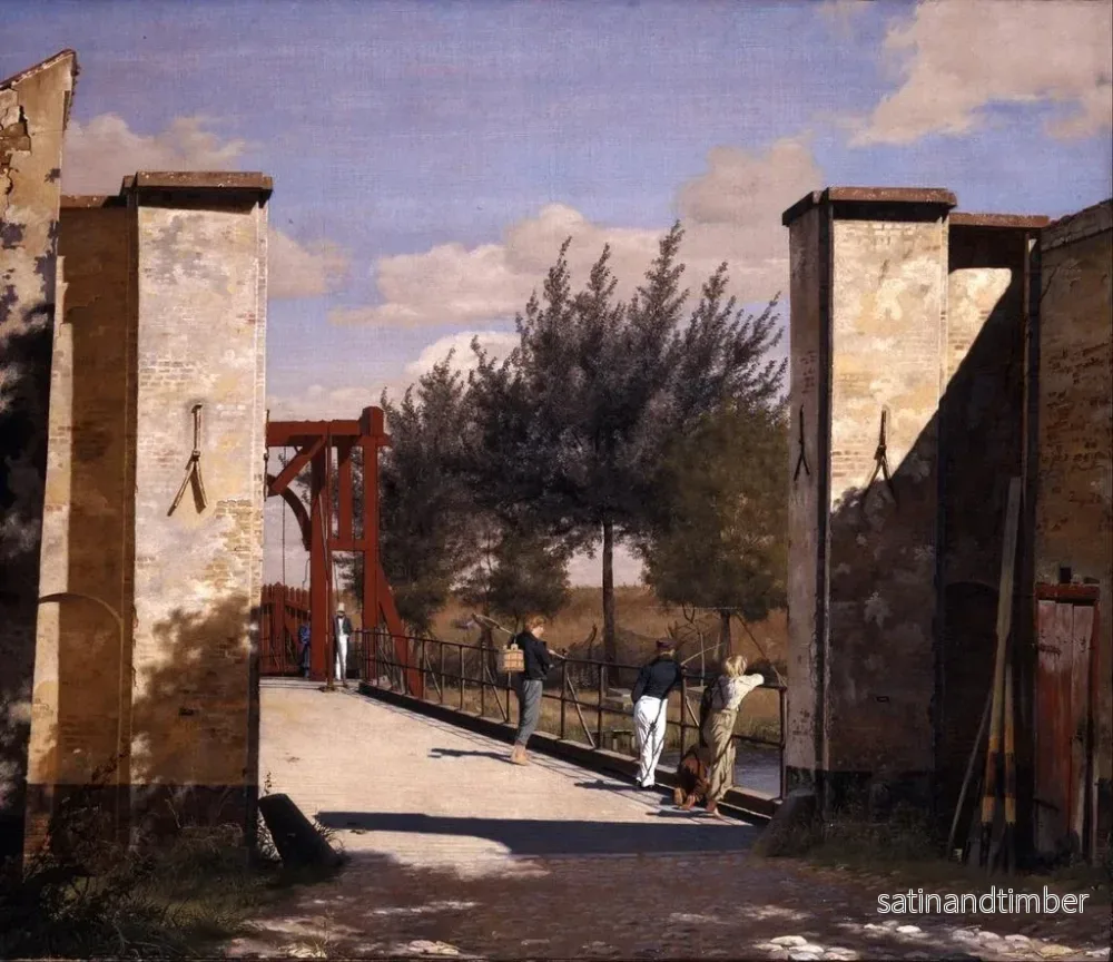 Reproduktion av målningen La porte nord de la citadelle - Christen Købke - Bild 2