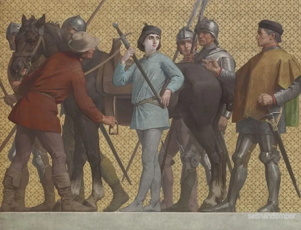 Reproduktion av målningen La vie de Jeanne d'Arc - Jules-Eugène Lenepveu - Bild 2