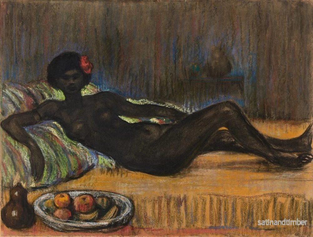 Reproduktion av målningen Masseida naken liggande på en divan - Théophile Alexandre Steinlen - Bild 2