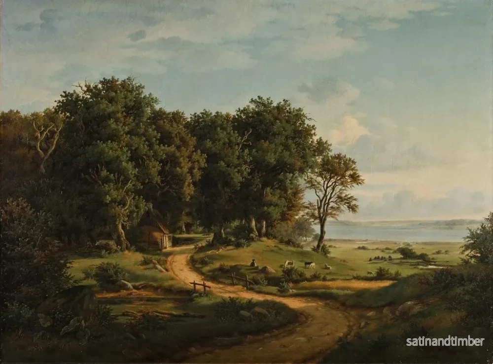Reproduktion av målningen Landskap dansk - Julius Hellesen - Bild 2