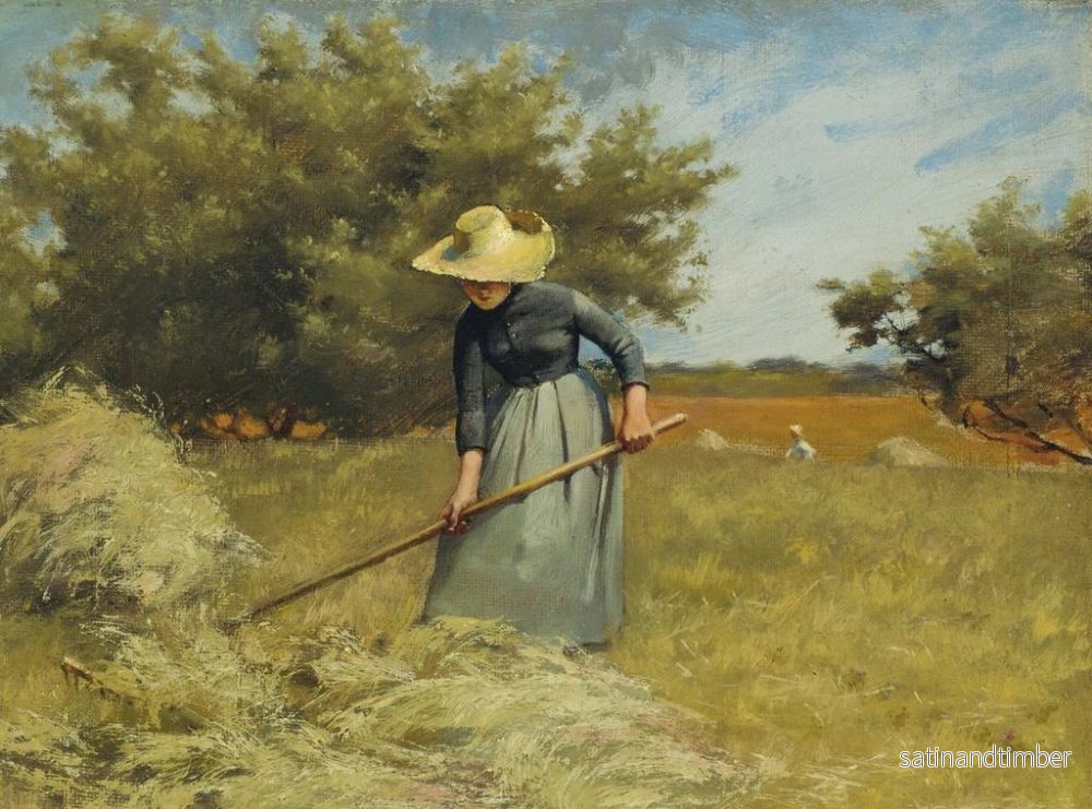 Reproduktion av målningen Tids för höet - Charles Courtney Curran - Bild 2