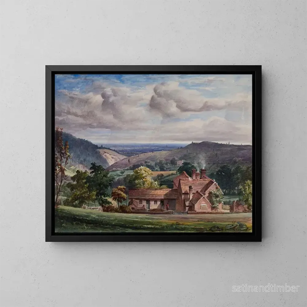 Reproduktion av målningen Cottage de Church Hill à Bromsgrove Lickey – Elijah Walton Reproduktion av målningen Cottage de Church Hill à Bromsgrove Lickey – Elijah Walton