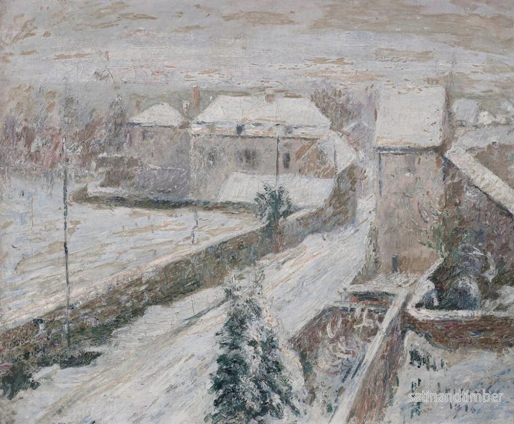 Reproduktion av målningen Vy över Triel under snö - Gustave Loiseau - Bild 2