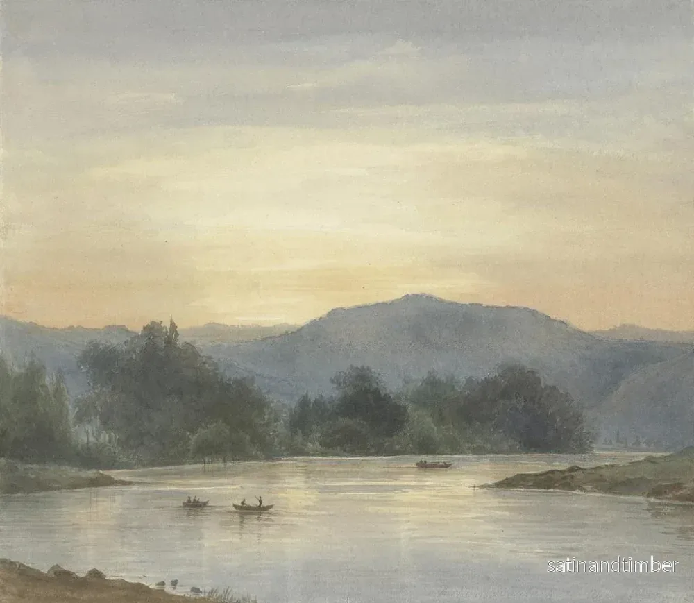 Reproduktion av målningen La Hand nära Kleinheubach - Friedrich Ernst Morgenstern - Bild 2