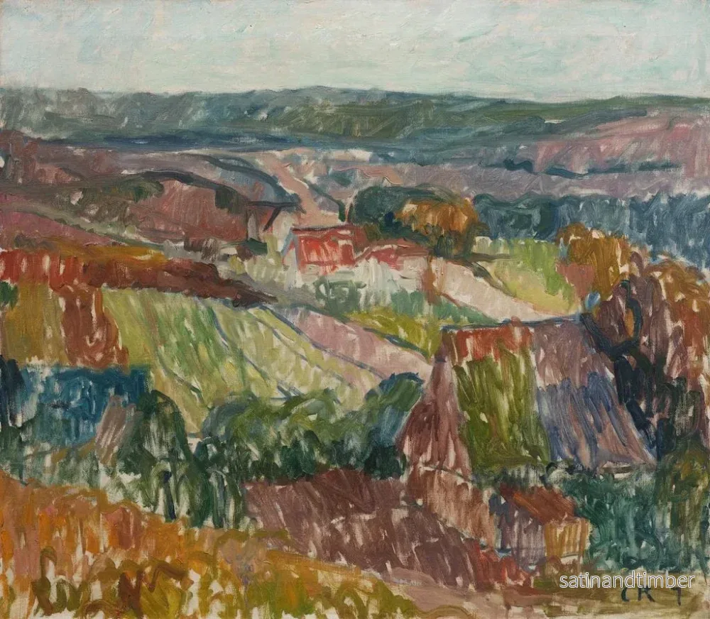Reproduktion av målningen Landskap nära Hetschburg - Christian Rohlfs - Bild 2
