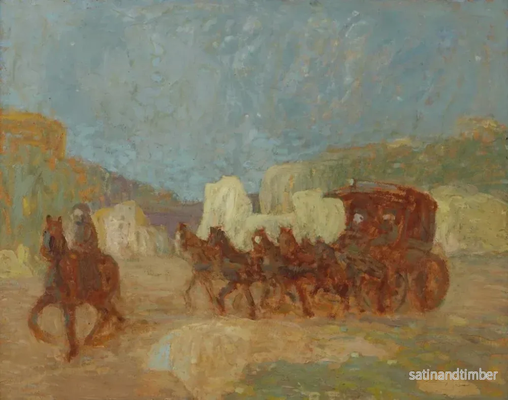 Reproduktion av målningen En diligens - Pedro Figari - Bild 2