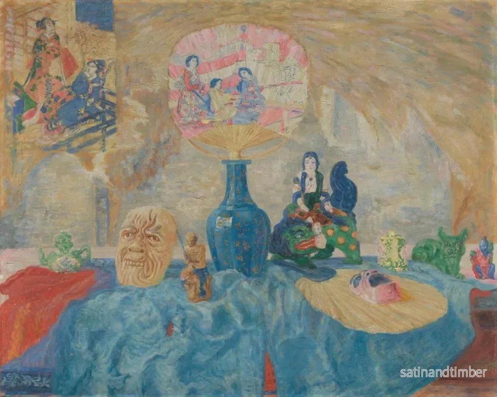 Reproduktion av målningen av naturtavla med chinoiserier - James Ensor - Bild 2