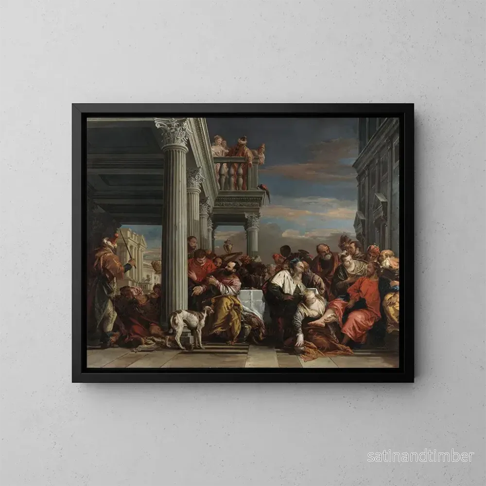 Reproduktion av målningen av Jesus i Simon den Färrdiges hus - Giovanni Battista Tiepolo