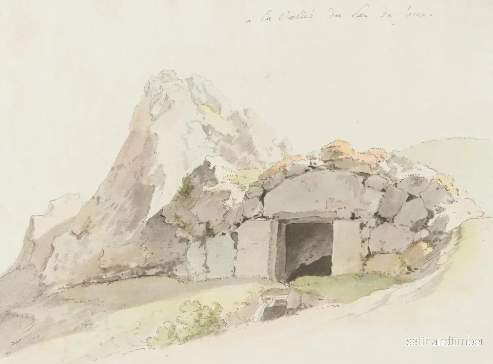 Reproduktion av målningen La vallée du lac de Joux - Johann Ludwig Aberli - Bild 2