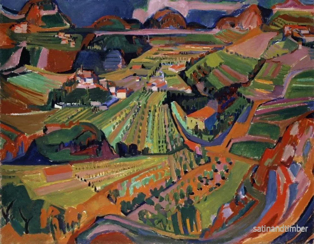 Reproduktion av målningen Landskap i Tessin - Werner Neuhaus - Bild 2