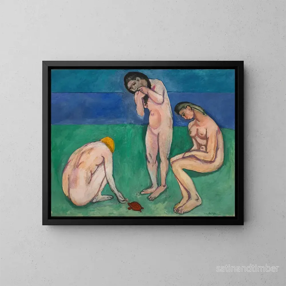 Reproduktion av målningen Badare med en sköldpadda – Henri Matisse Reproduktion av målningen Badare med en sköldpadda – Henri Matisse