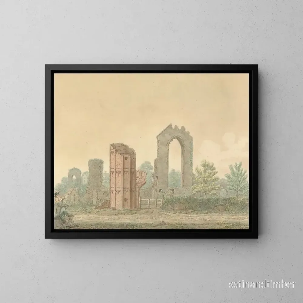 Reproduktion av målningen Abbaye de Leiston, Suffolk - Isaac Johnson