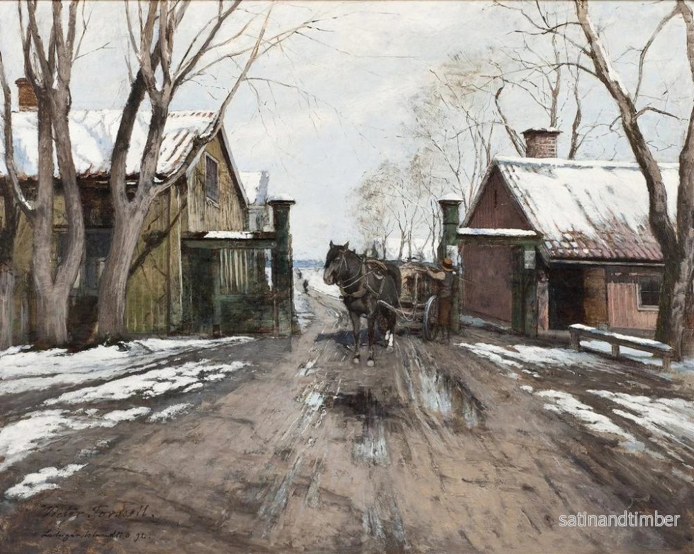 Reproduktion av målningen Vid stadens vägtull - Victor Forssell - Bild 2